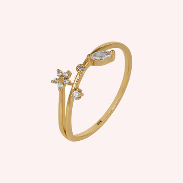 925 Sterling Silver Ring with CZ Stones