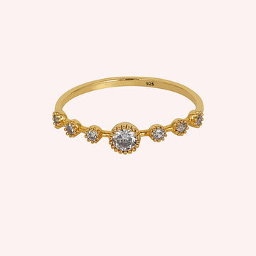 925 Sterling Silver Zircon Stackable Ring