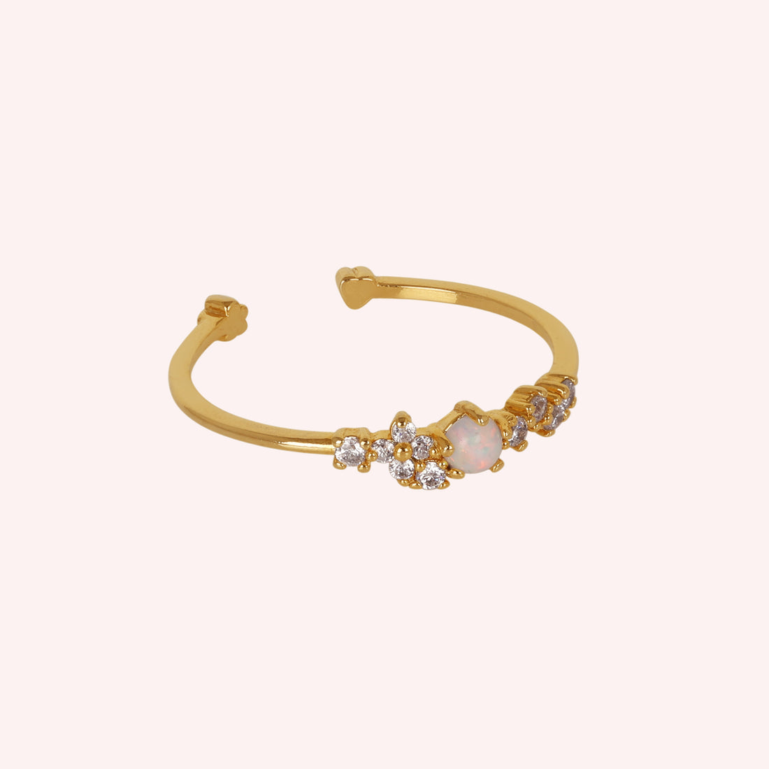 dainty adjustable ring for women
