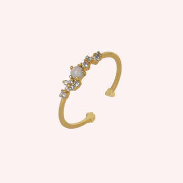 dainty adjustable ring for women