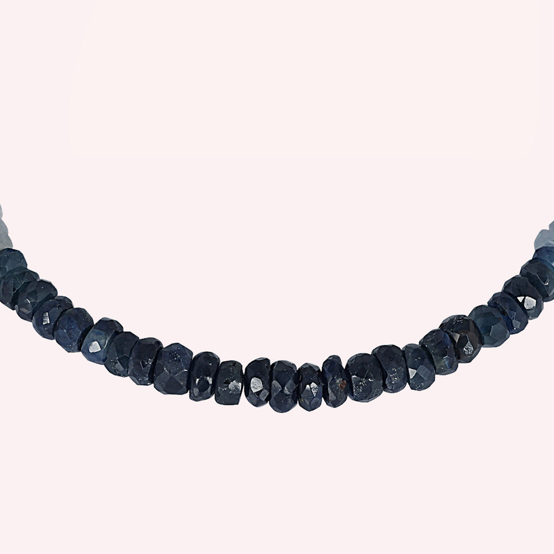 Ombre Natural Sapphire Beaded Bracelet Jewelry for Women