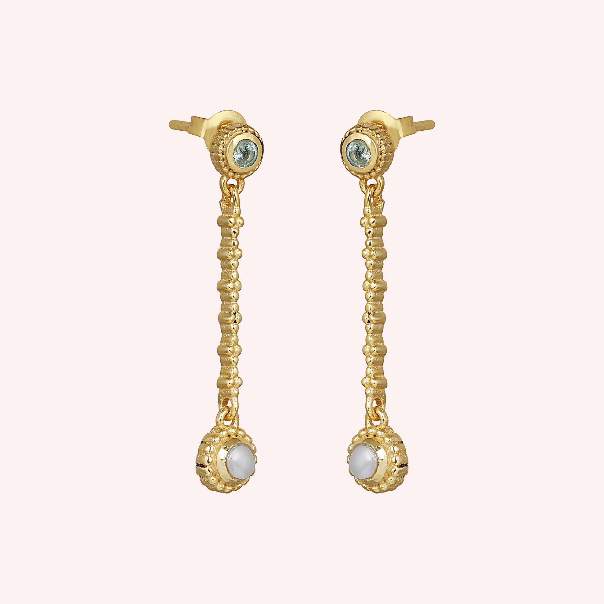 925 sterling silver gold plated earring for her