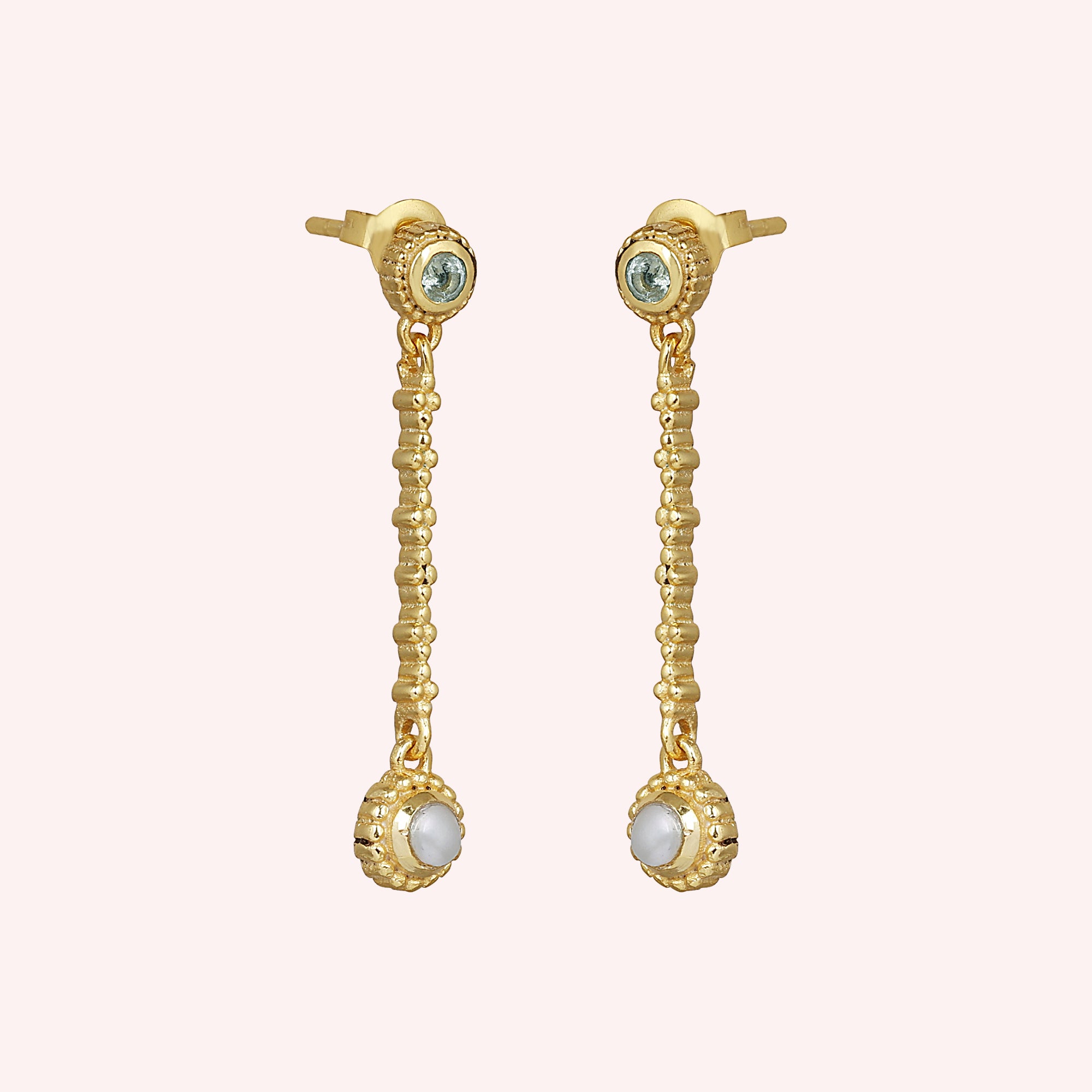 925 sterling silver gold plated earring for her