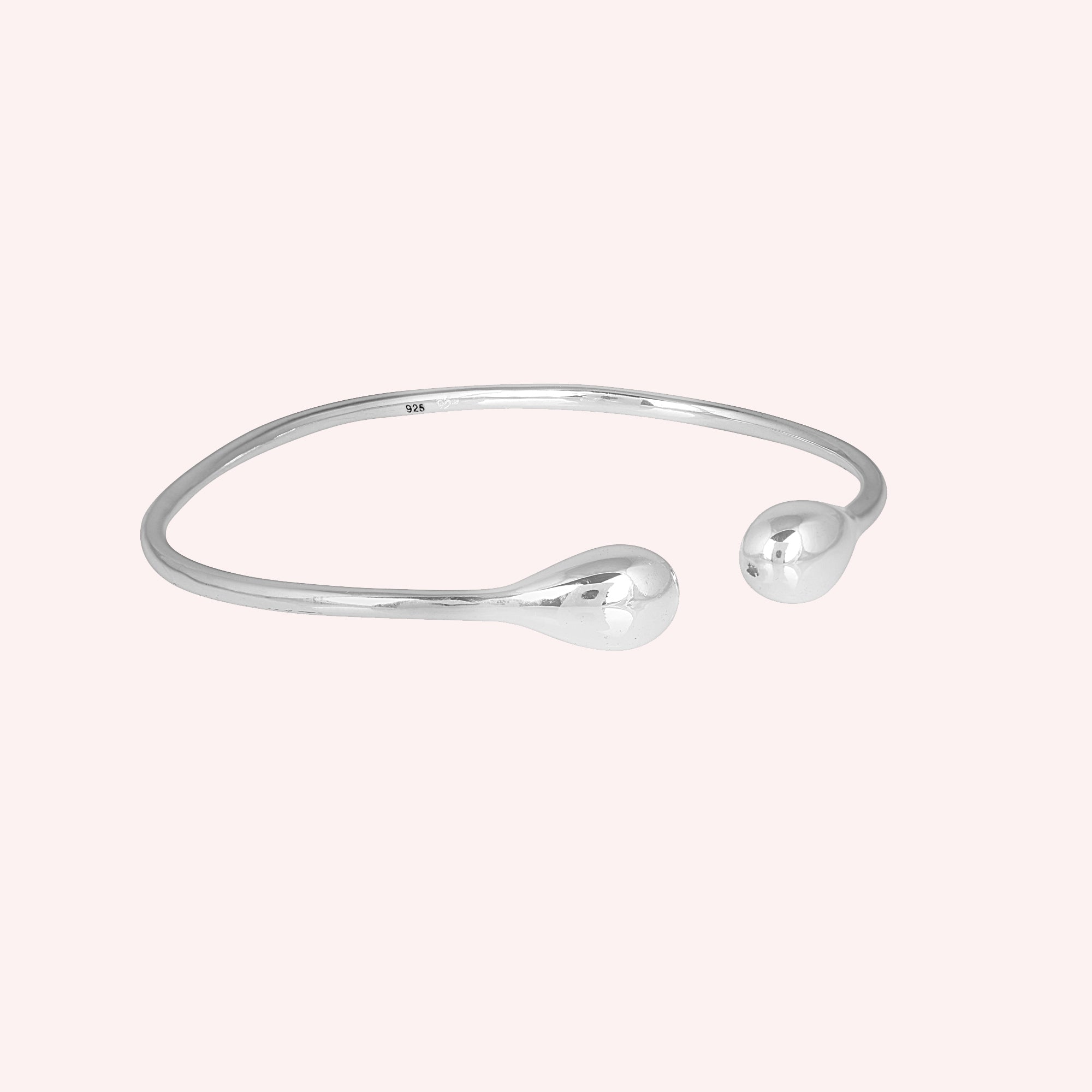 Teardrop Open Adjustable Cuff Bangle