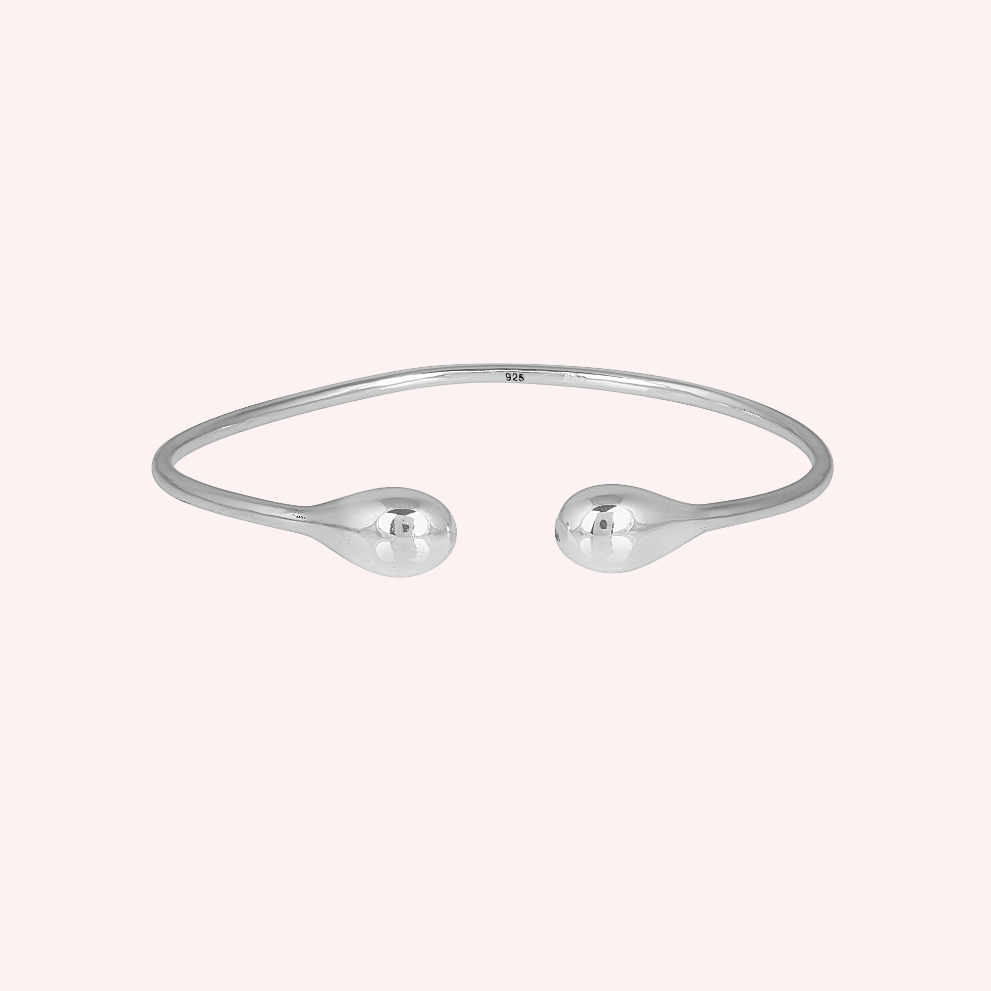 Teardrop Open Adjustable Cuff Bangle