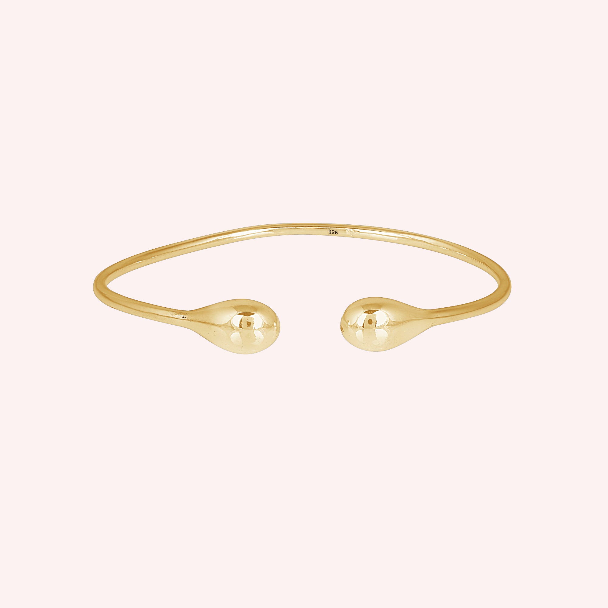 Teardrop Open Adjustable Cuff Bangle