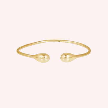 Teardrop Open Adjustable Cuff Bangle