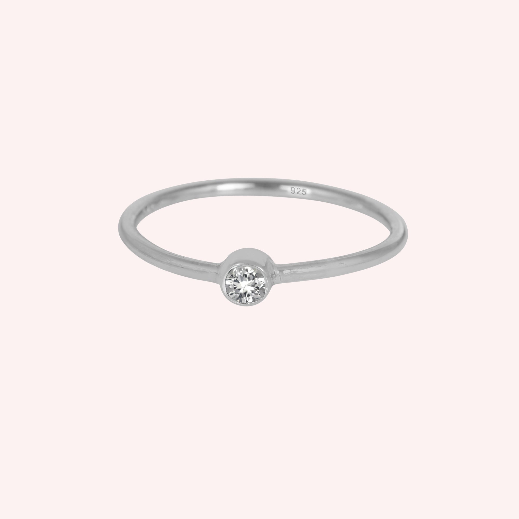 Aquamarine White Topaz Gemstone March Birthstone Ring for Women
