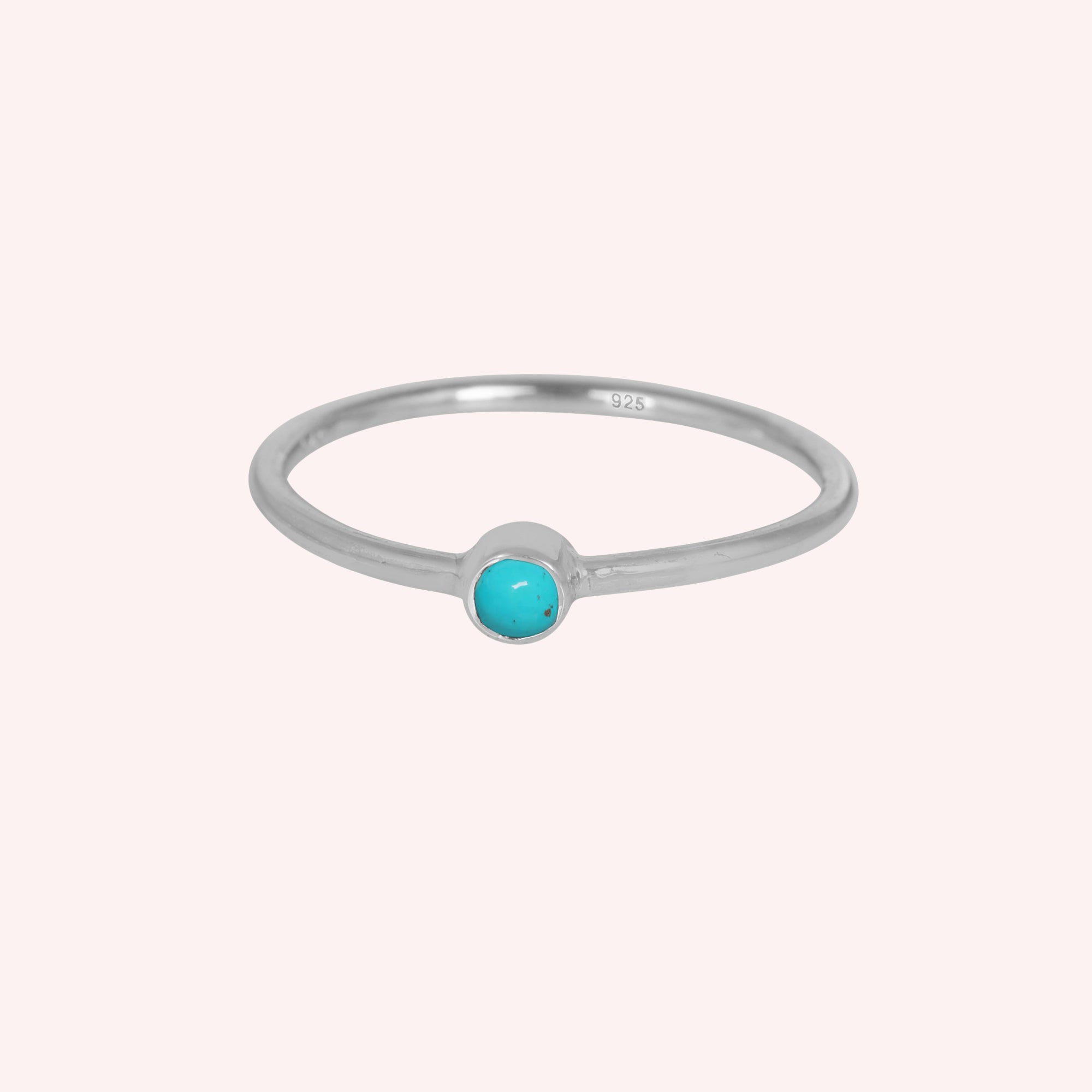 Turquoise, Black Onyx, Tanzanite Gemstone December Birthstone Ring for Women