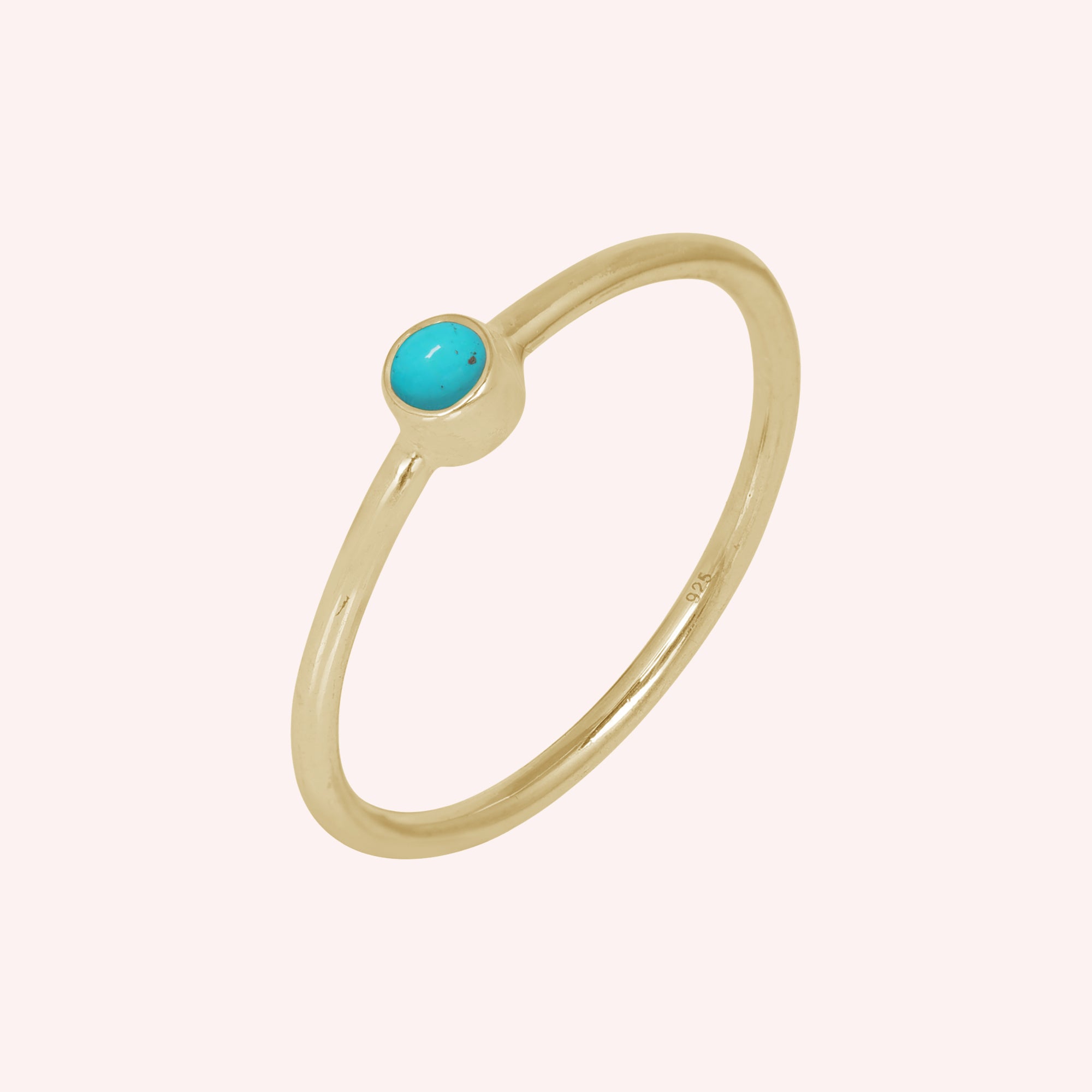 Turquoise, Black Onyx, Tanzanite Gemstone December Birthstone Ring for Women