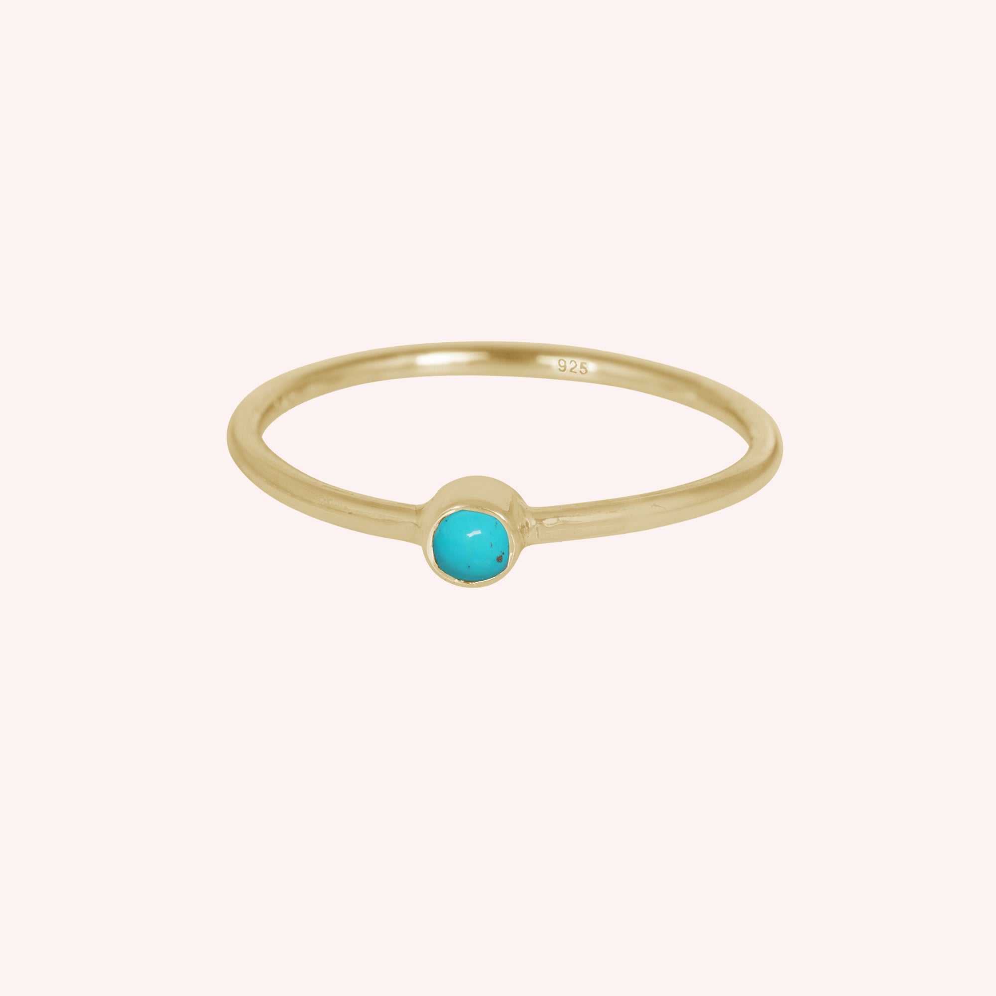 Turquoise, Black Onyx, Tanzanite Gemstone December Birthstone Ring for Women