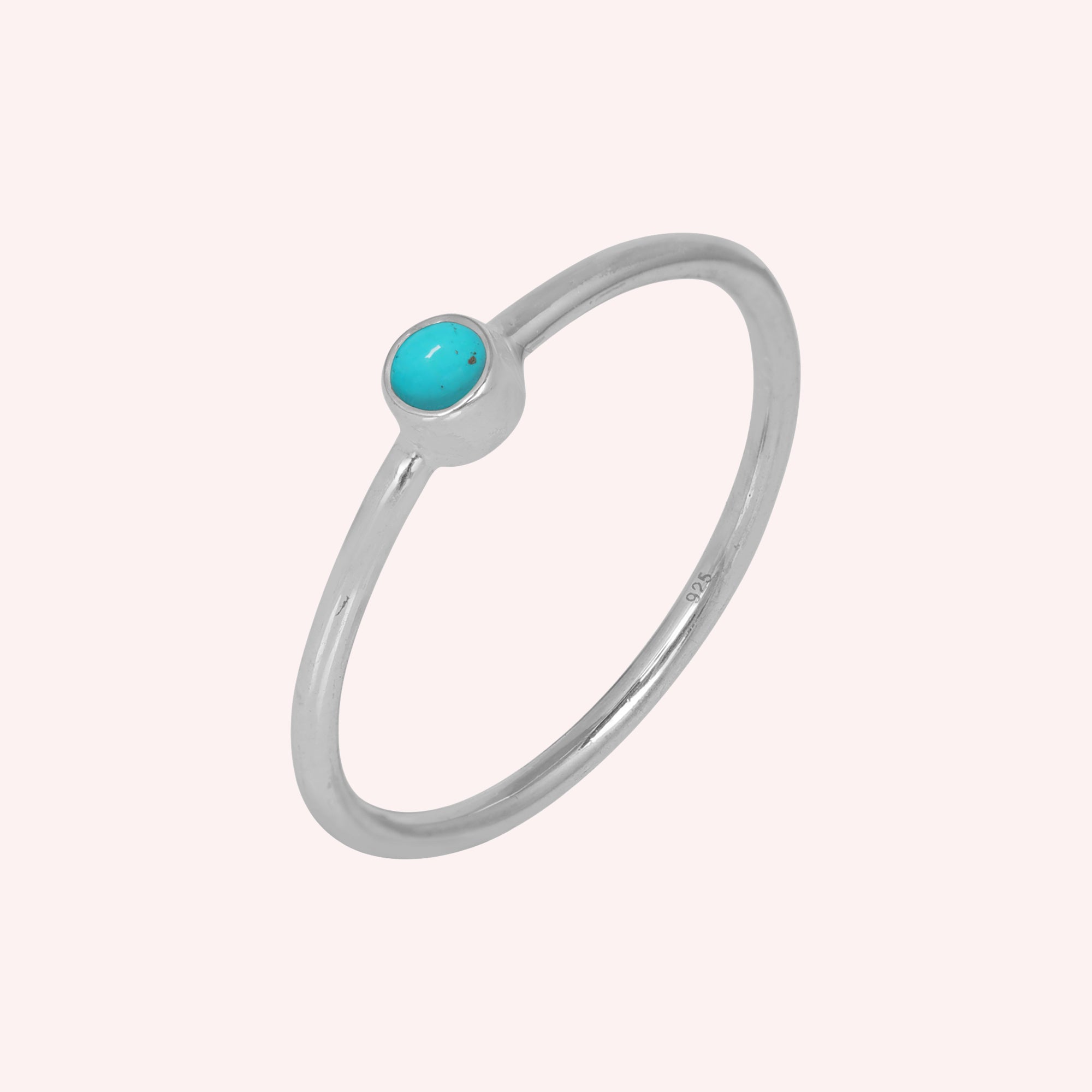 Turquoise, Black Onyx, Tanzanite Gemstone December Birthstone Ring for Women