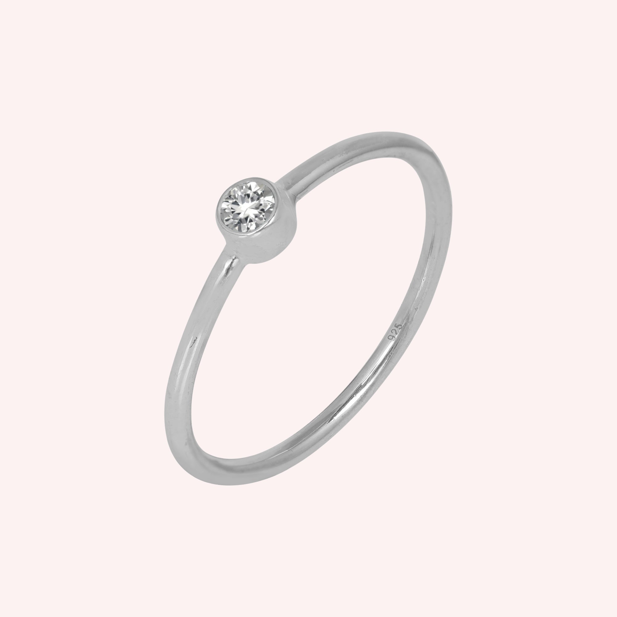 Aquamarine White Topaz Gemstone March Birthstone Ring for Women