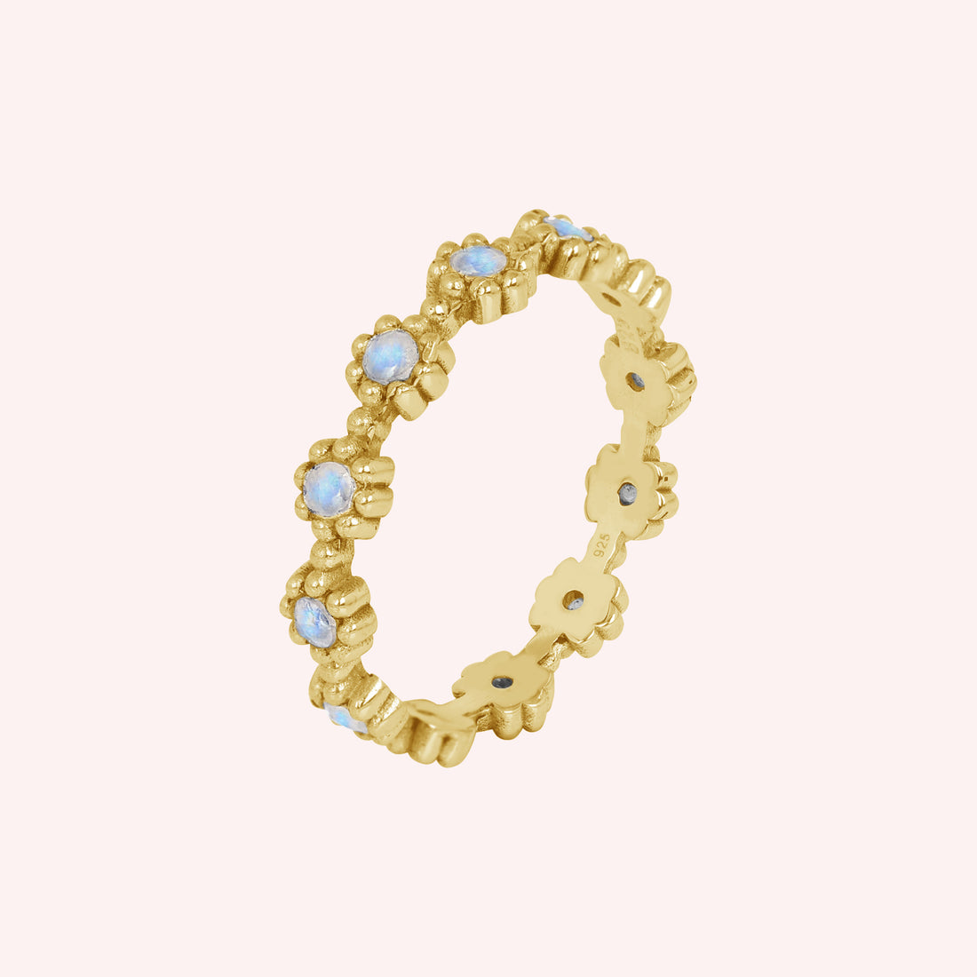 rainbow moonstone ring