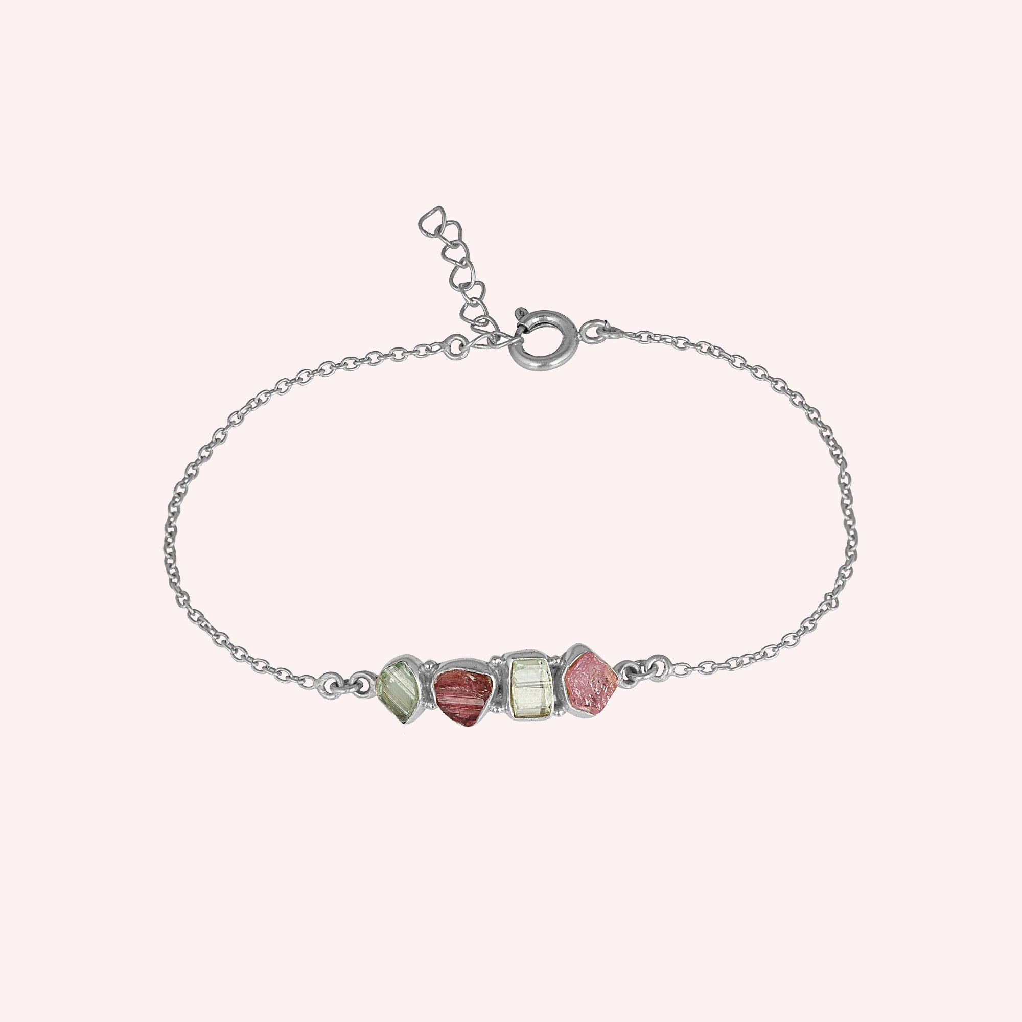 Multi Tourmaline Minimal Bracelet