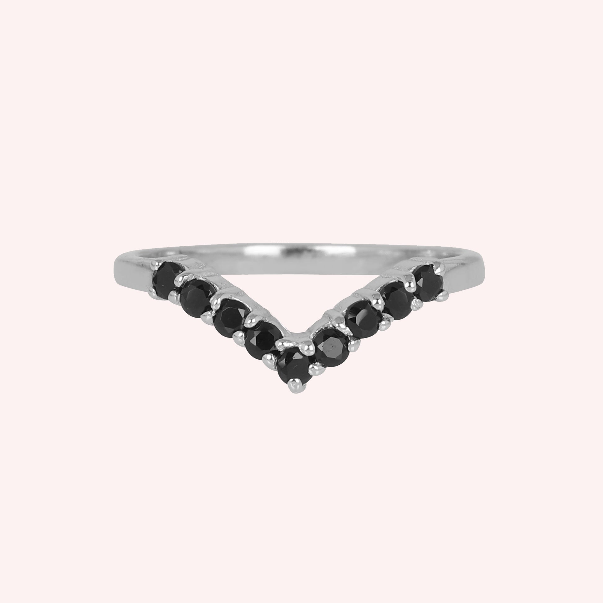 curved stacking ring for women