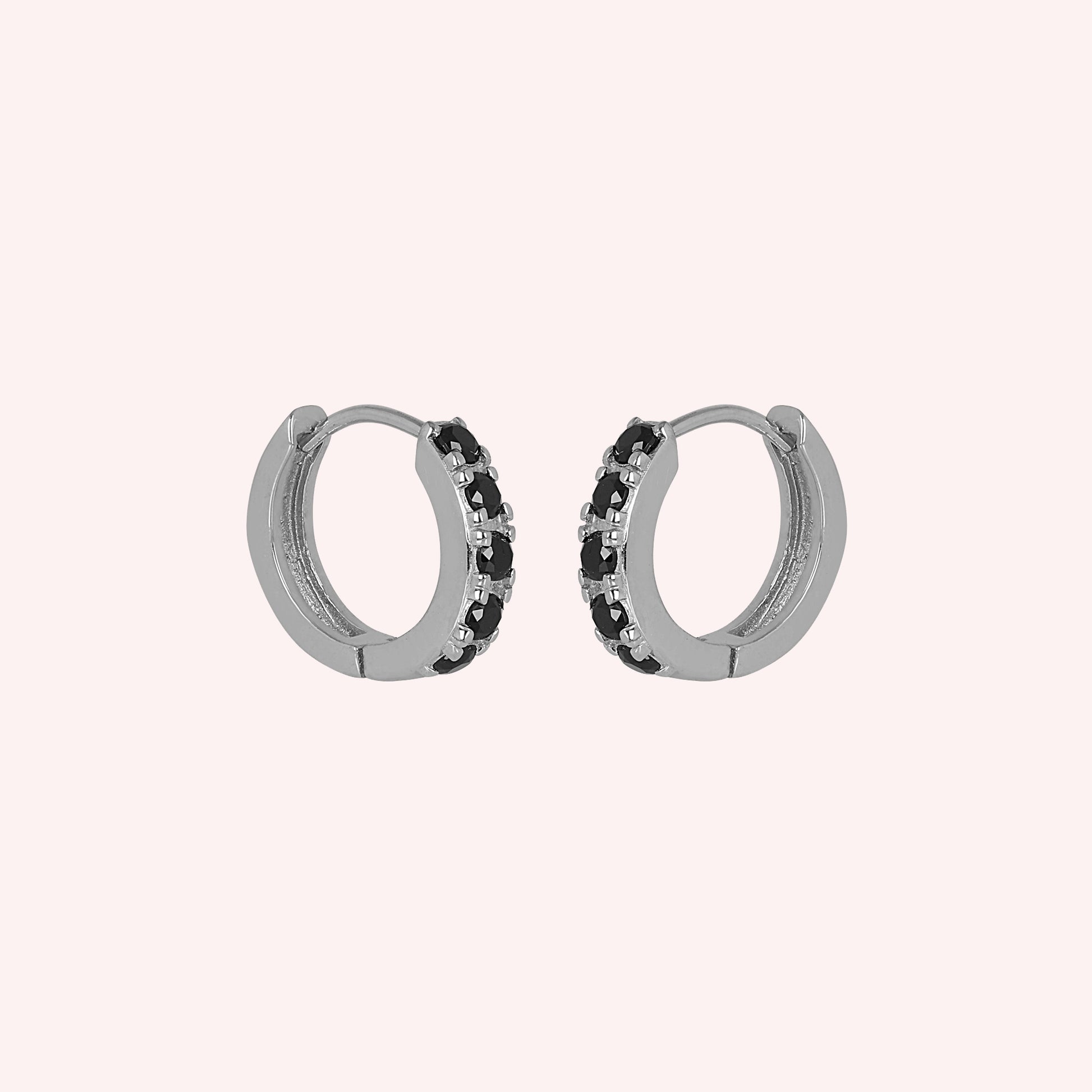 half eternity hoop earrings for her 