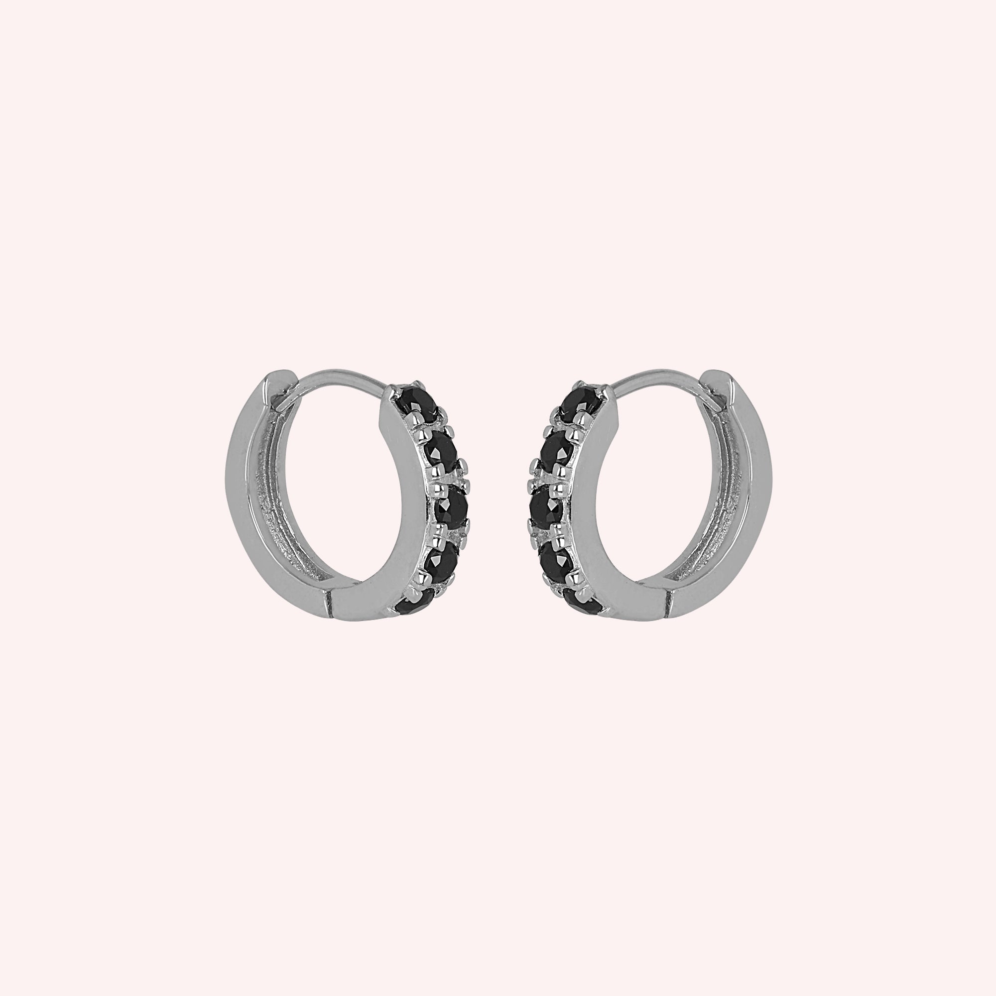half eternity hoop earrings for her 