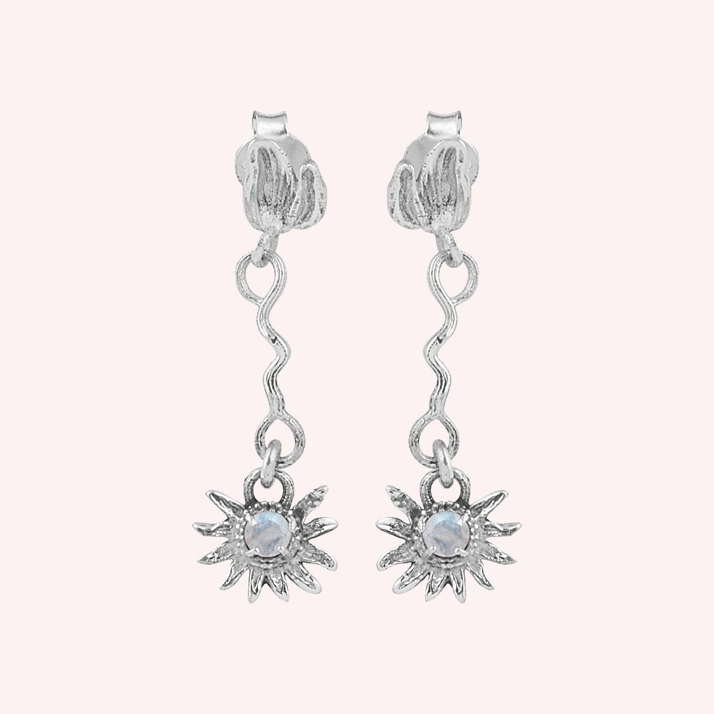 925 sterling silver long earrings