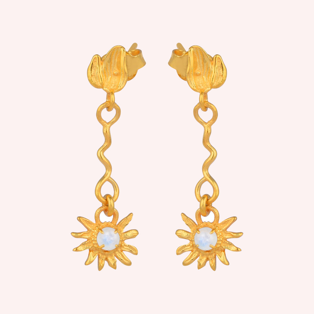 925 sterling silver long earrings