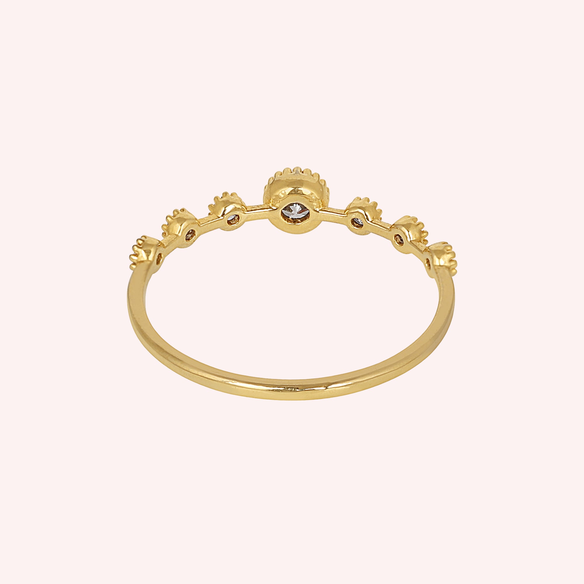 925 Sterling Silver Zircon Stackable Ring