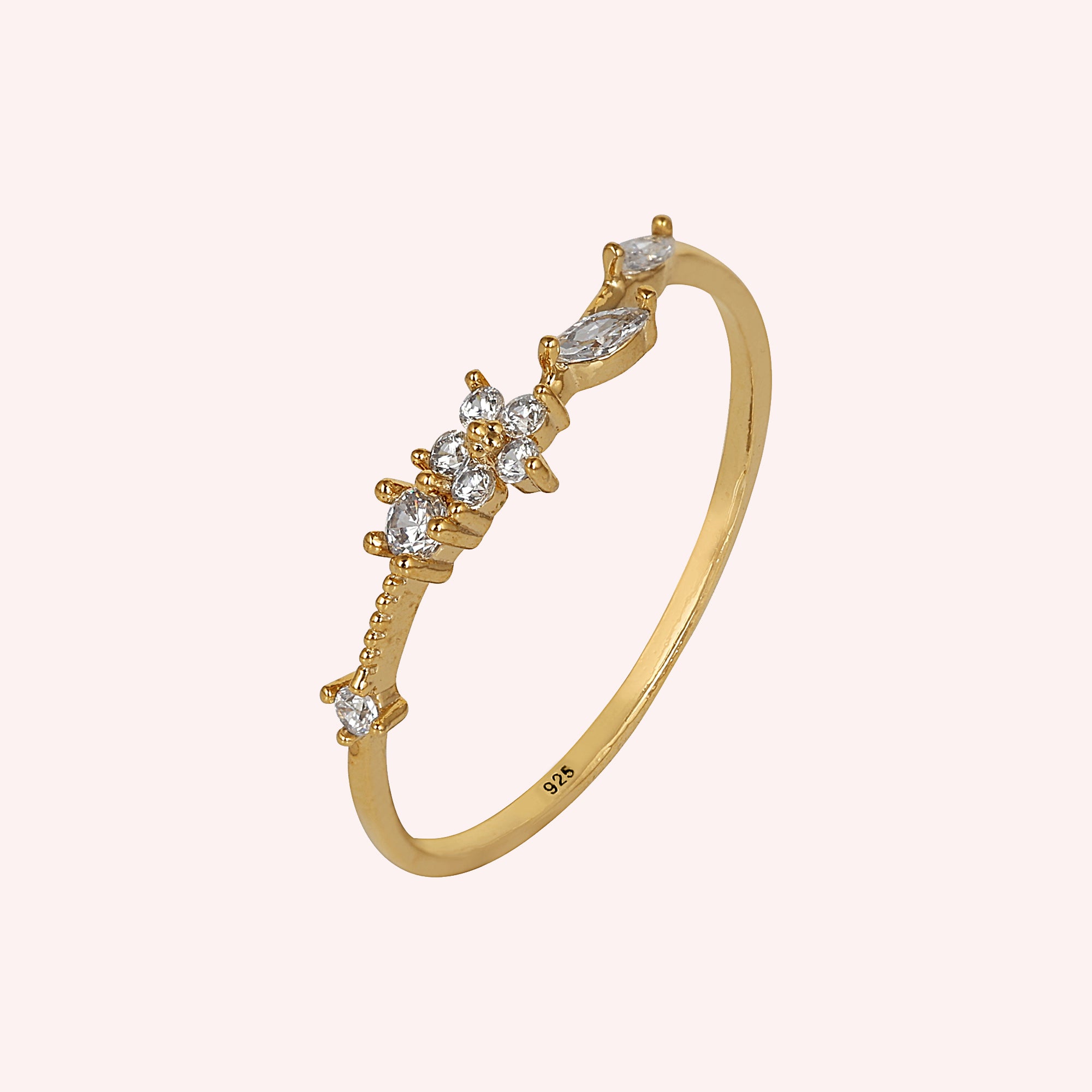 Timeless CZ Stone Dainty Ring in 925 Sterling Silver