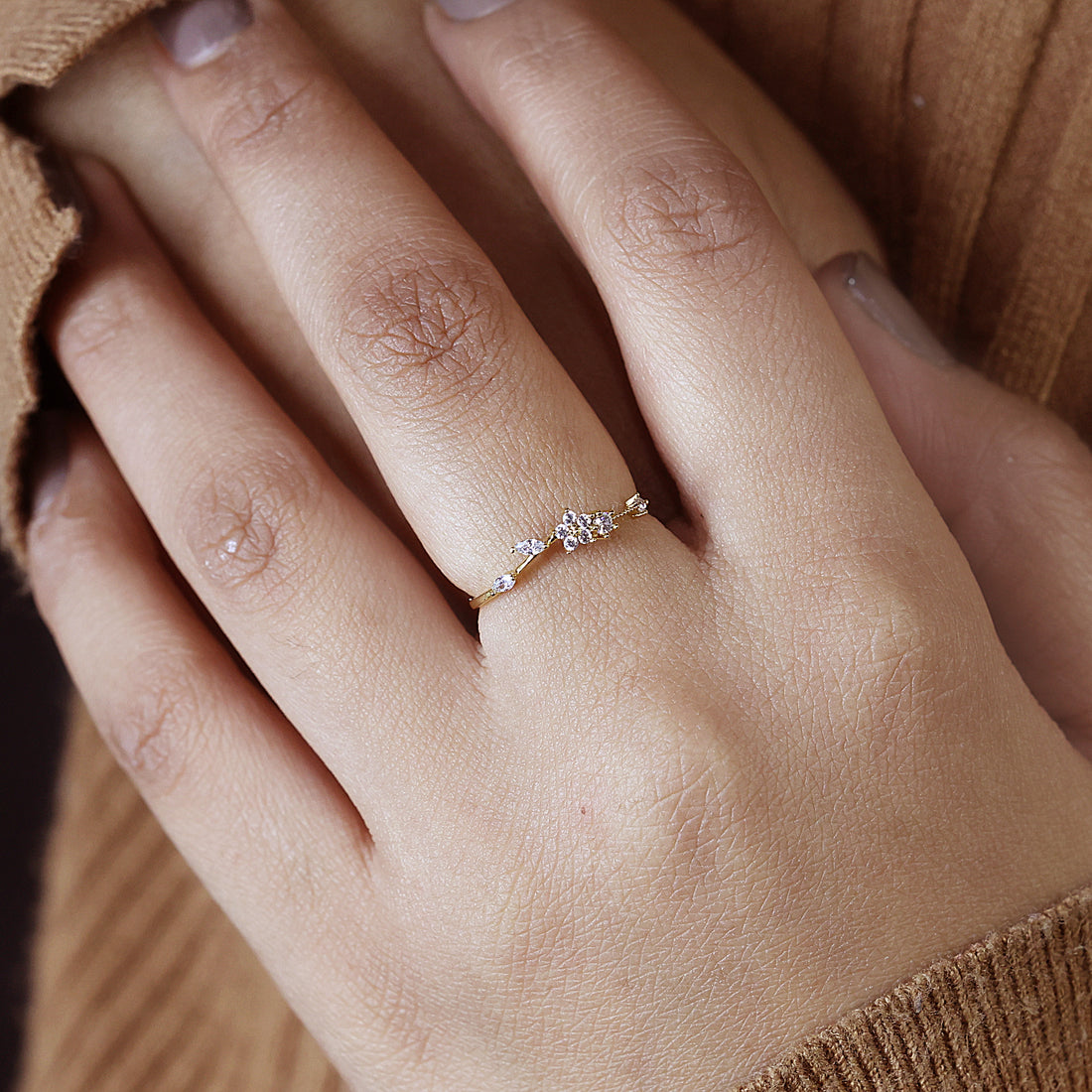 Timeless CZ Stone Dainty Ring in 925 Sterling Silver