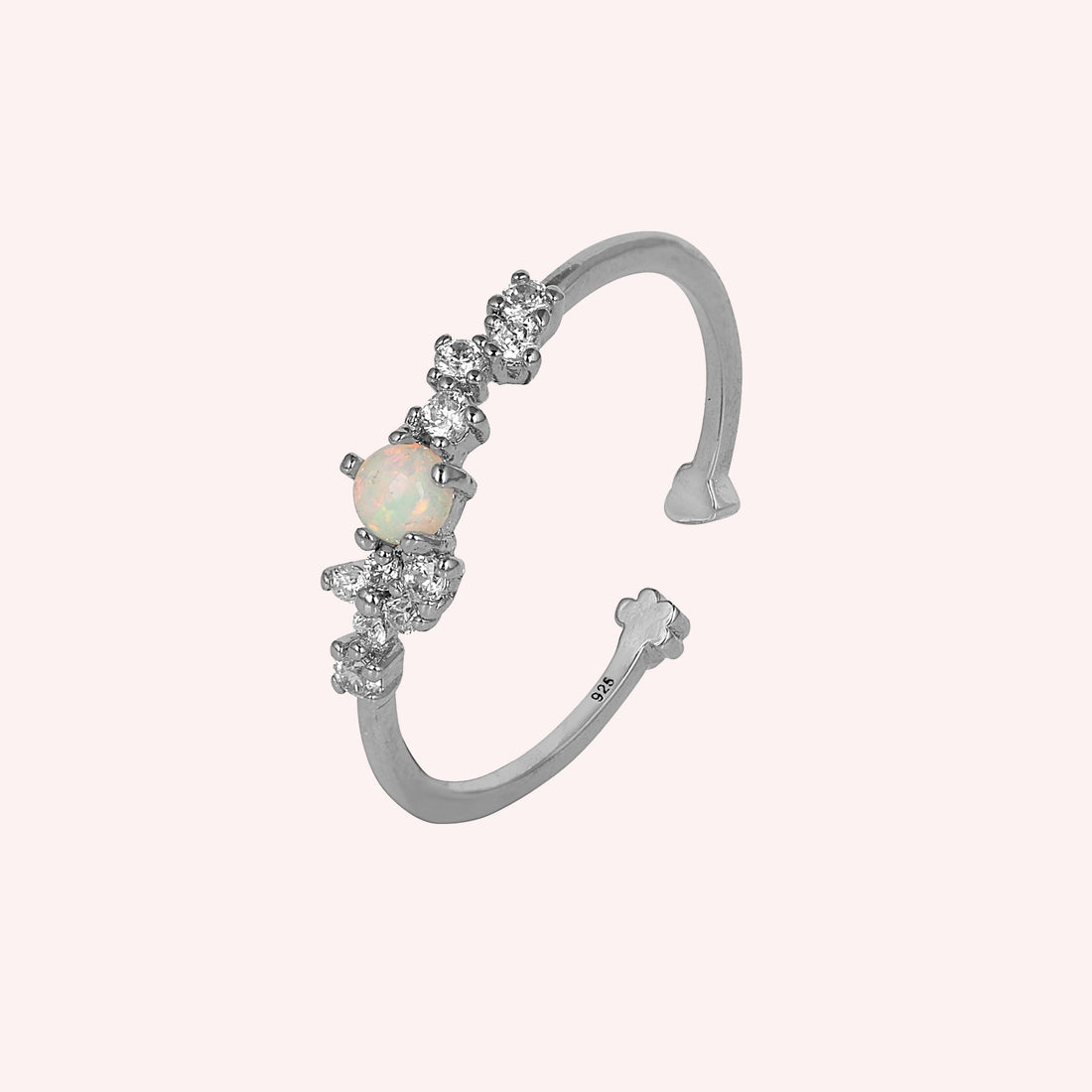 dainty adjustable ring for women