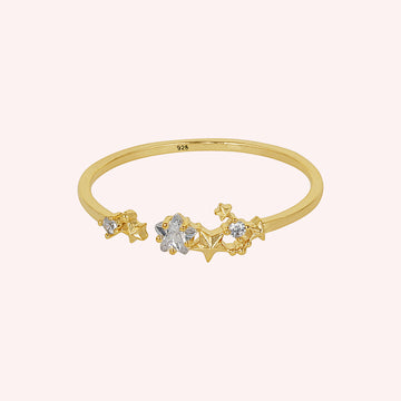 925 Sterling Silver CZ Stone Ring