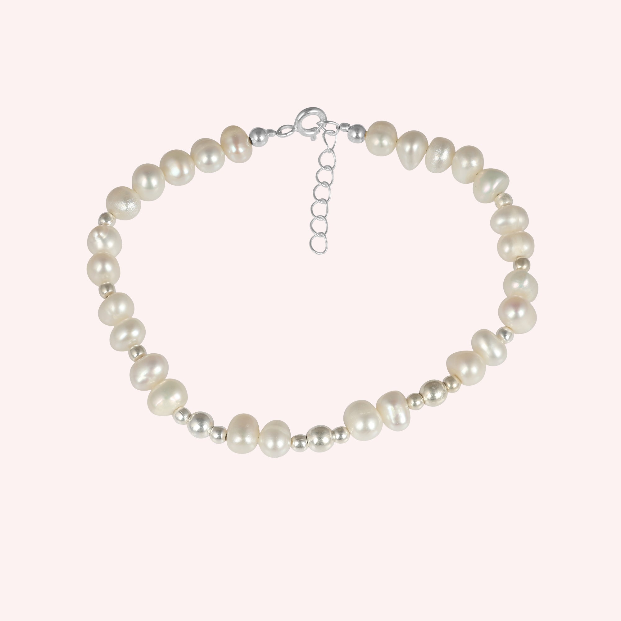 925 Sterling Silver Pearl Bracelet Jewelry for Women