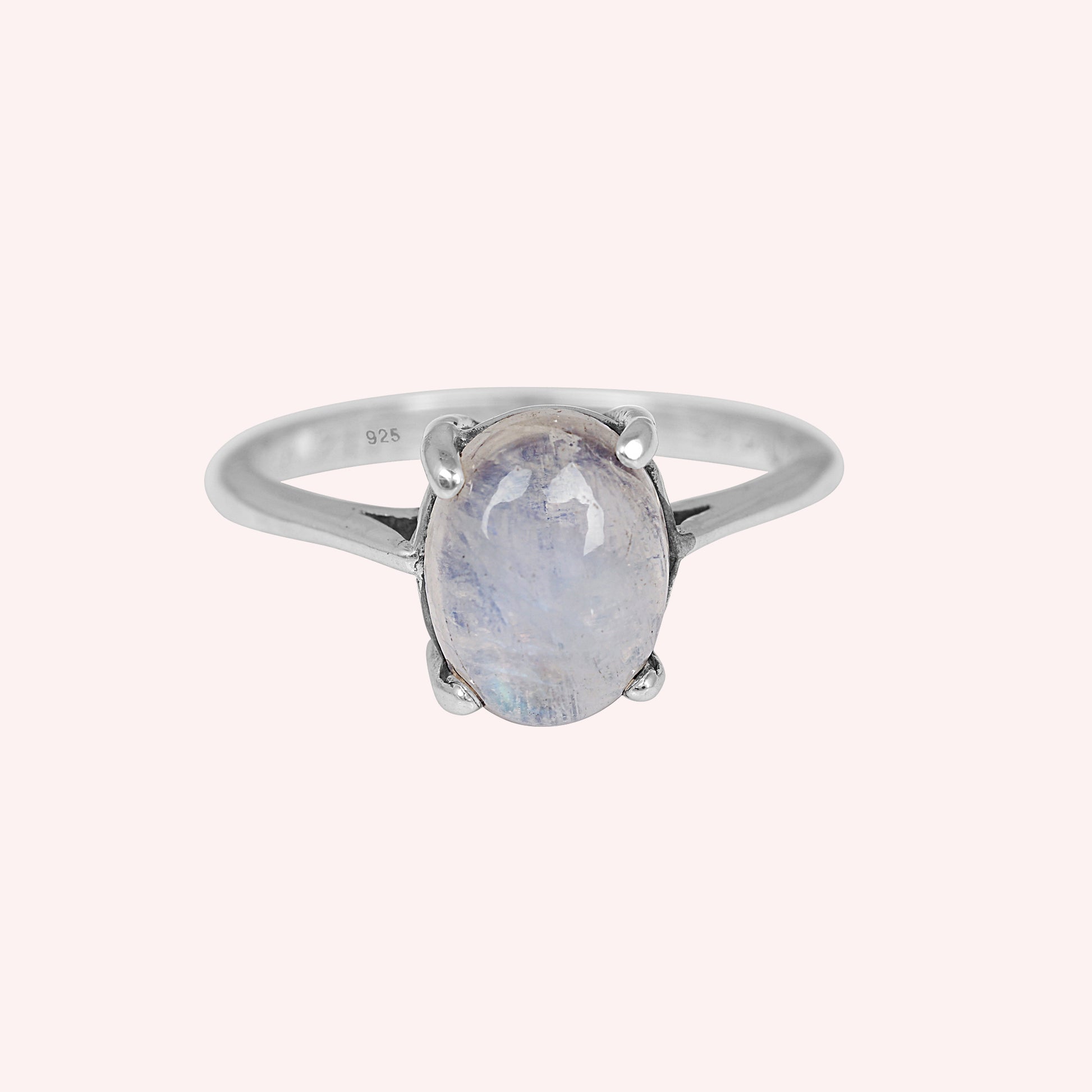 Handmade floral silver ring with carnelian stone