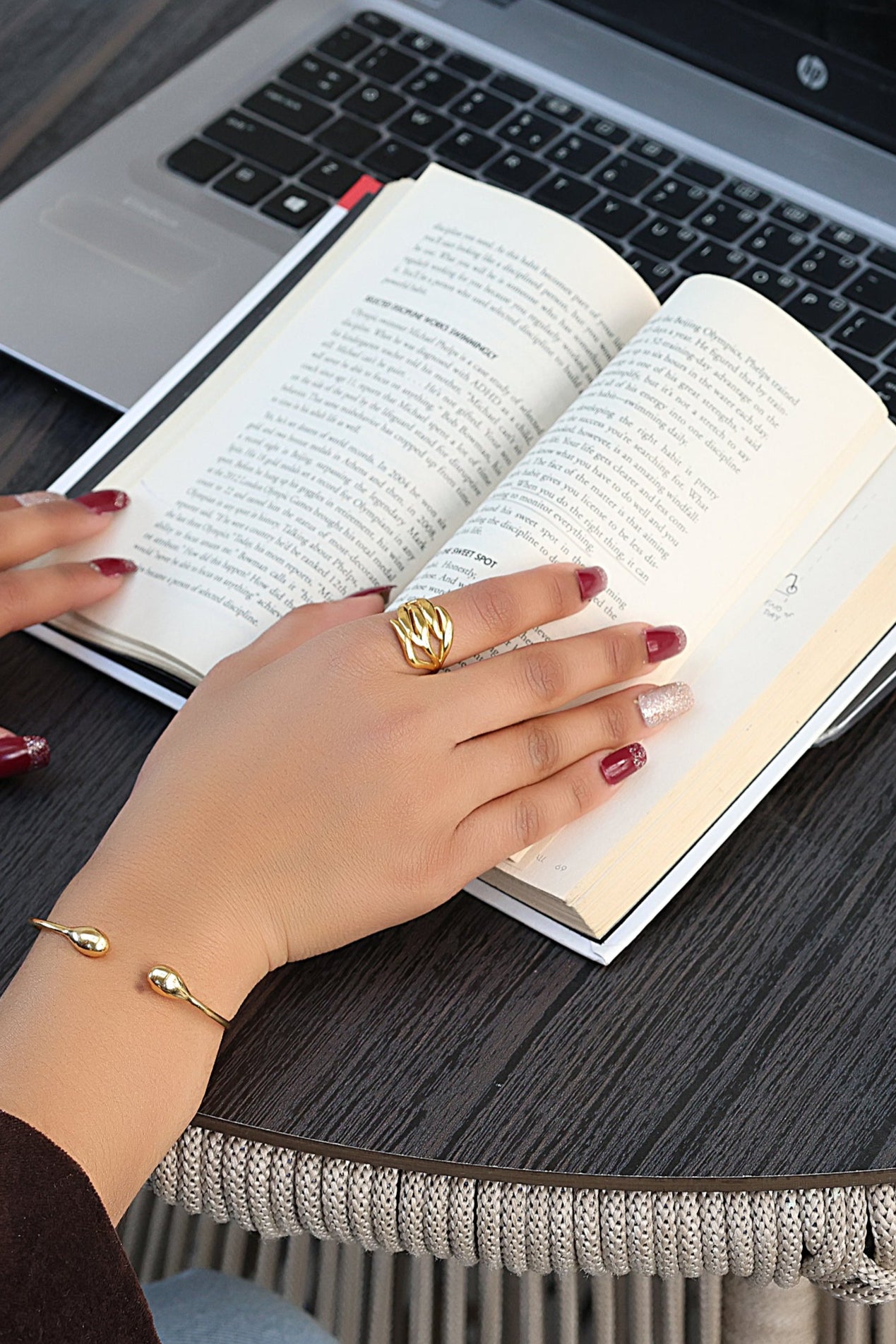 925 Sterling Silver Designer Wave Band Ring
