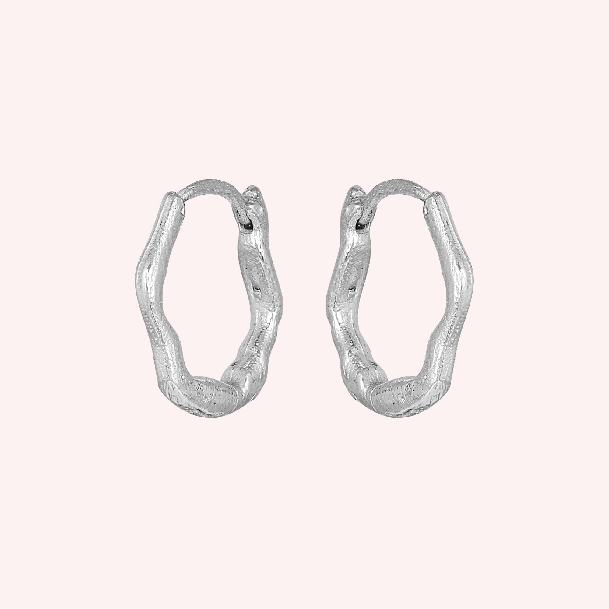 925 Sterling Silver Minimalist Hoop Earrings