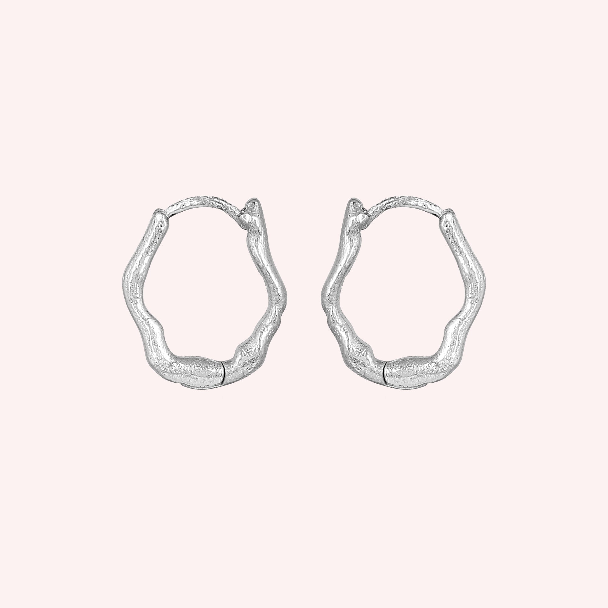 925 Sterling Silver Minimalist Hoop Earrings