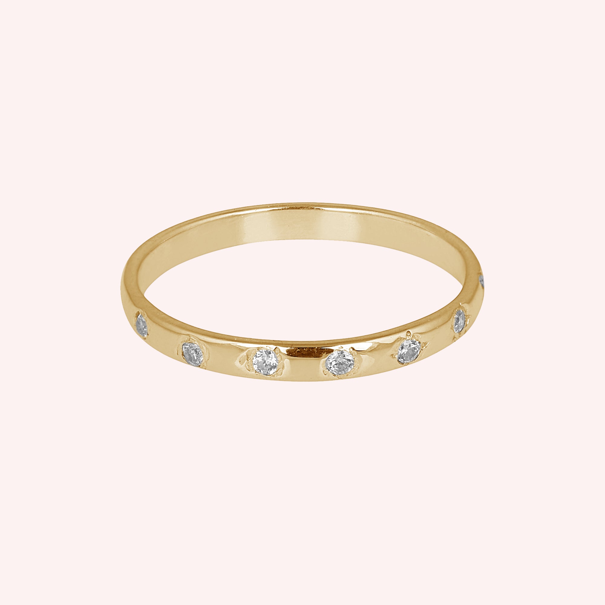 925 Sterling Silver Zircon Minimal Ring