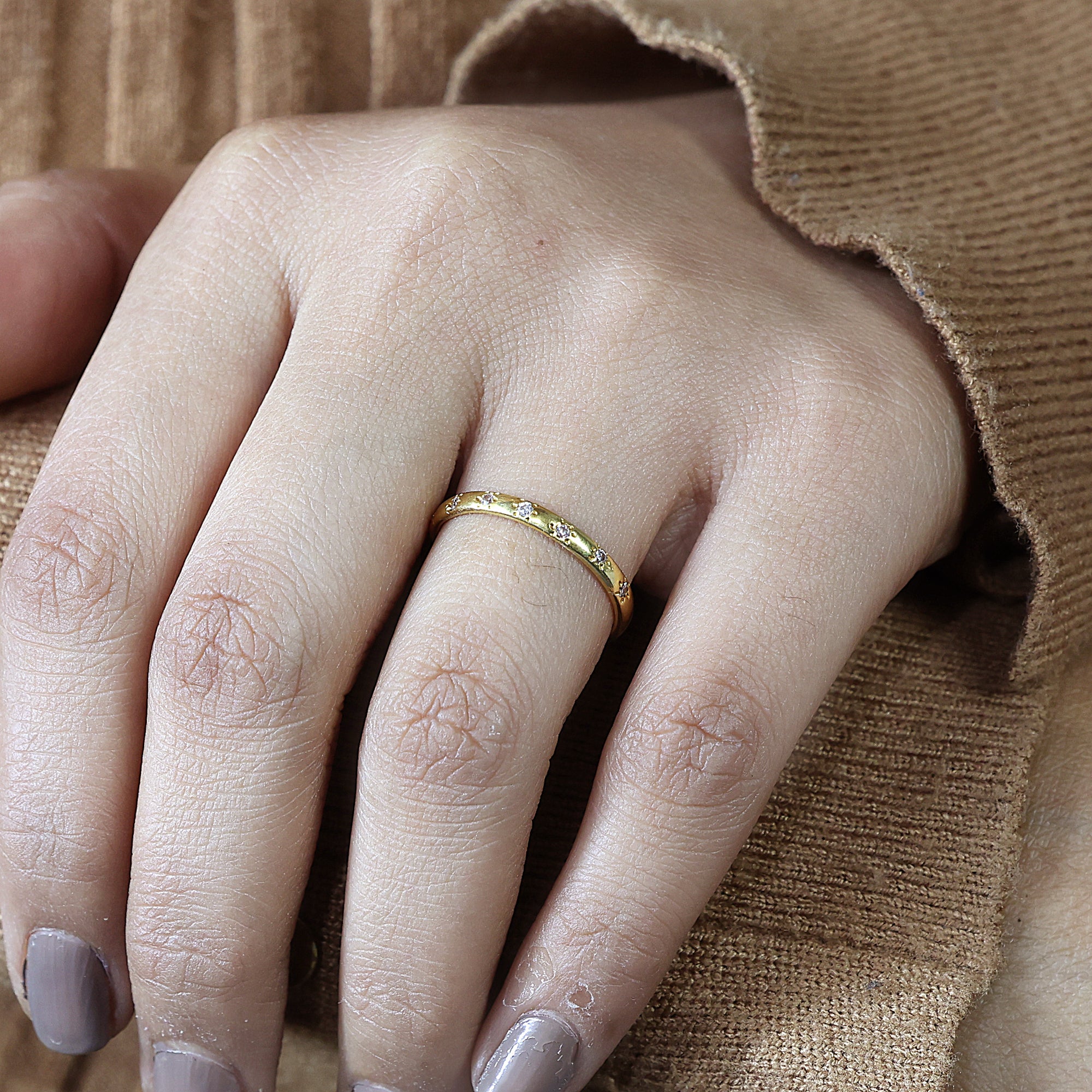 925 Sterling Silver Zircon Minimal Ring