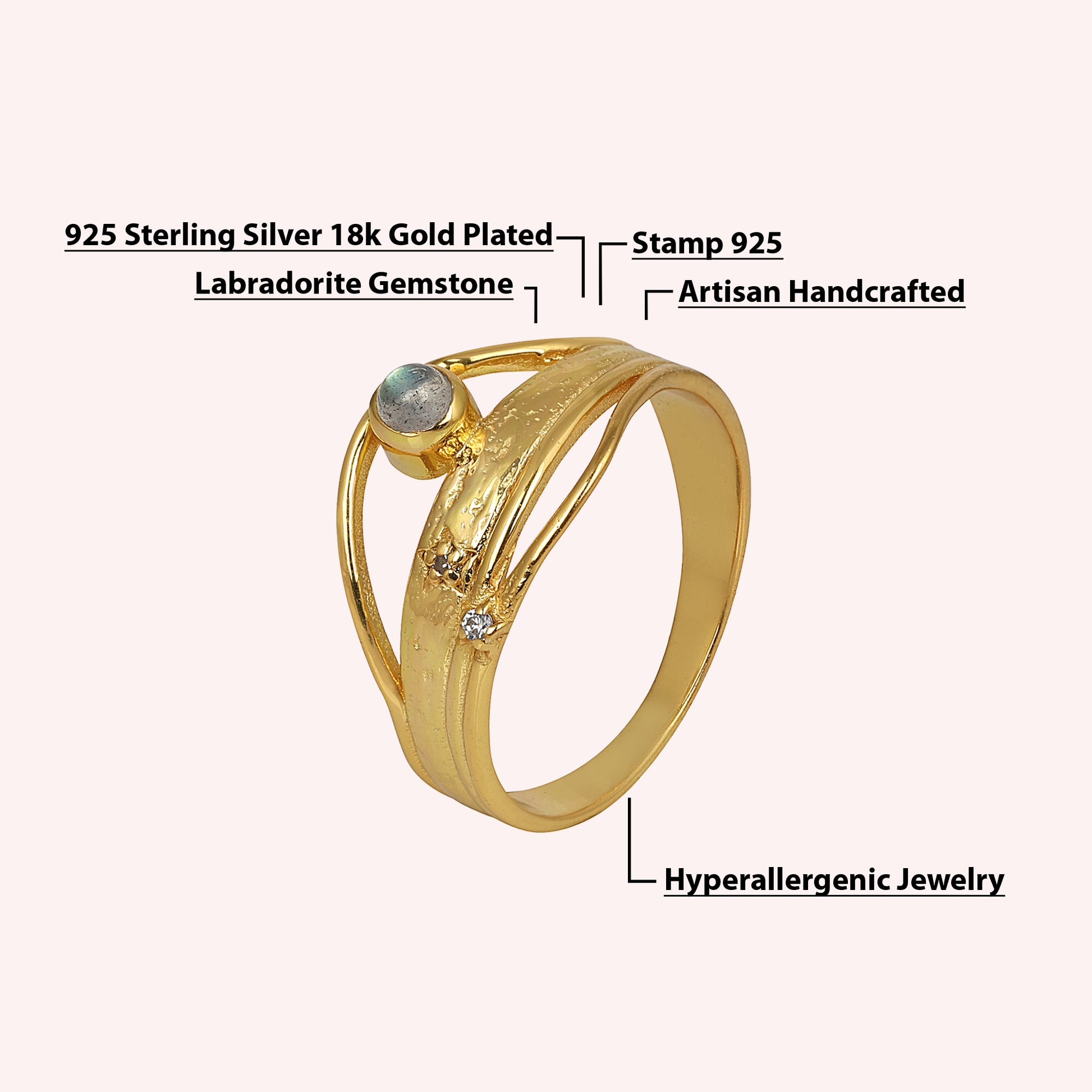 boho style ring 