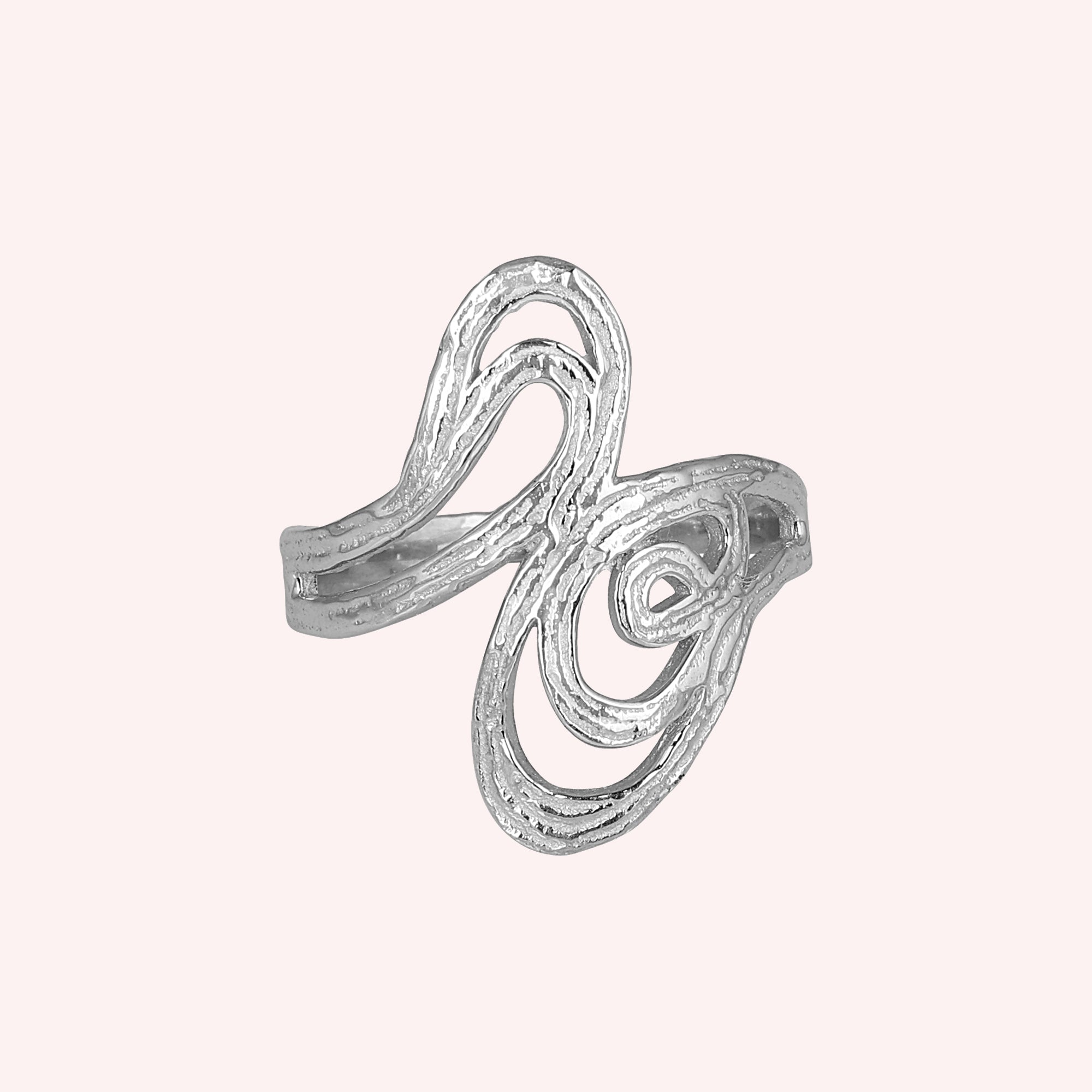 925 Sterling Silver Unique Designer Textured Ring