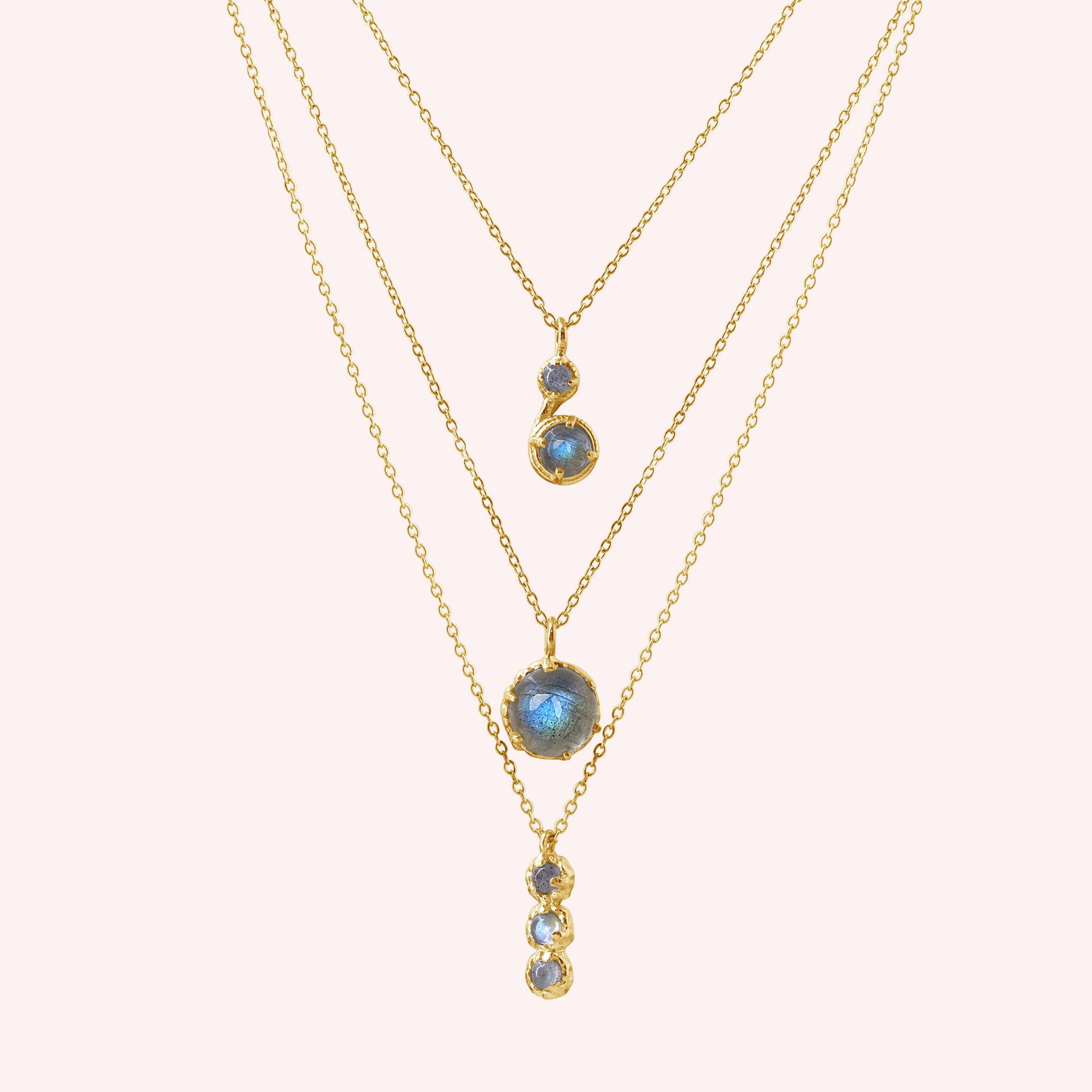 18k Gold Plated Multi Layered Necklace