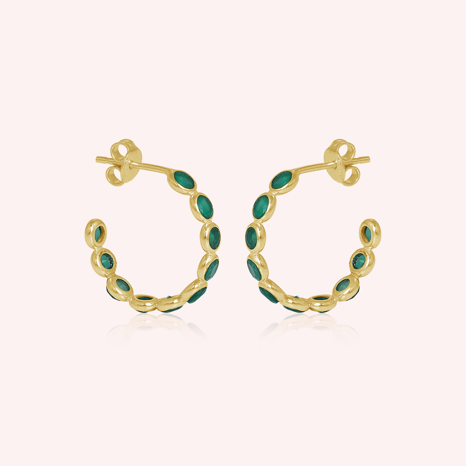 gold plated hoop earrings 