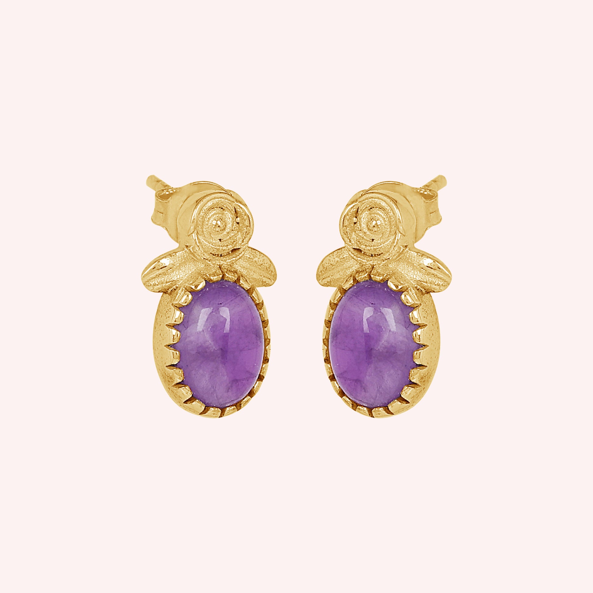gold plated stud earrings 