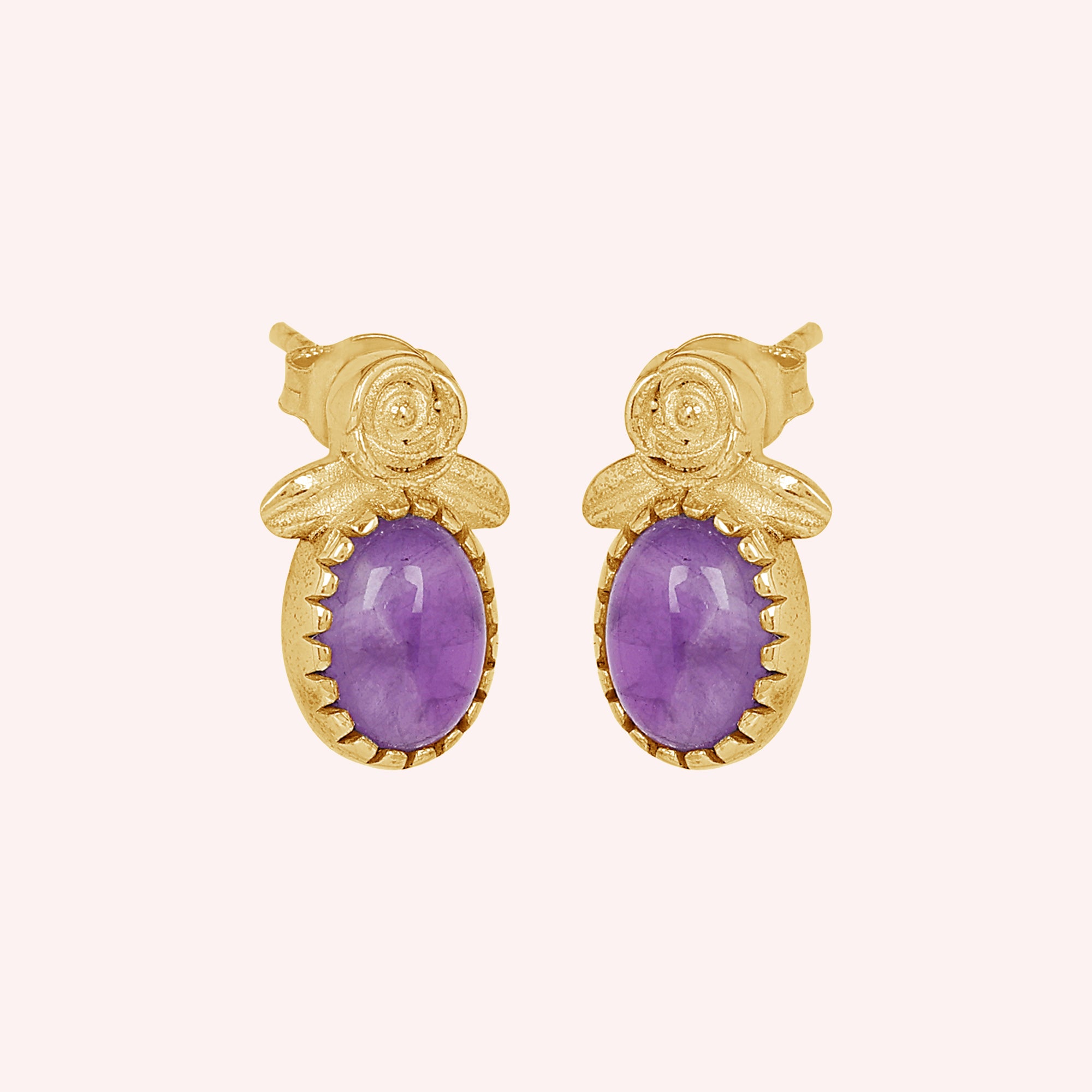 gold plated stud earrings 