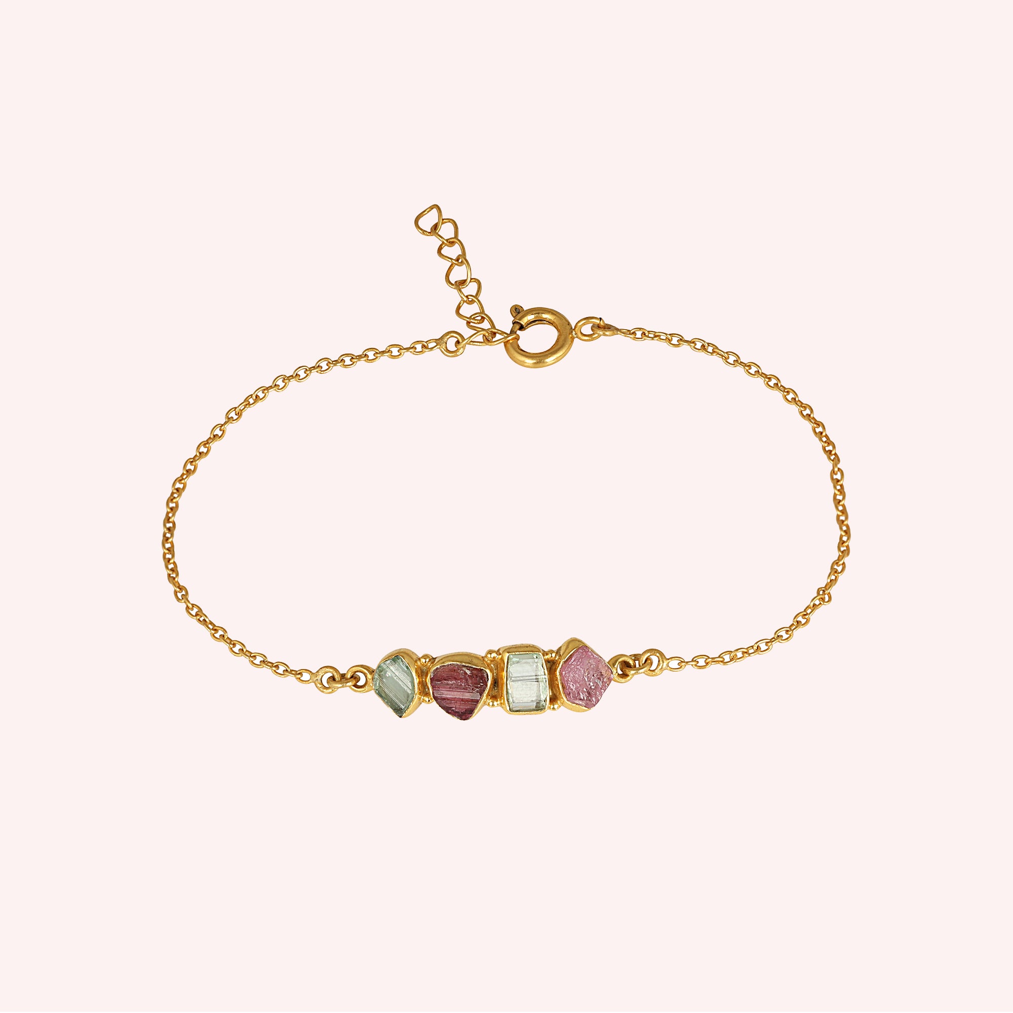 Multi Tourmaline Minimal Bracelet