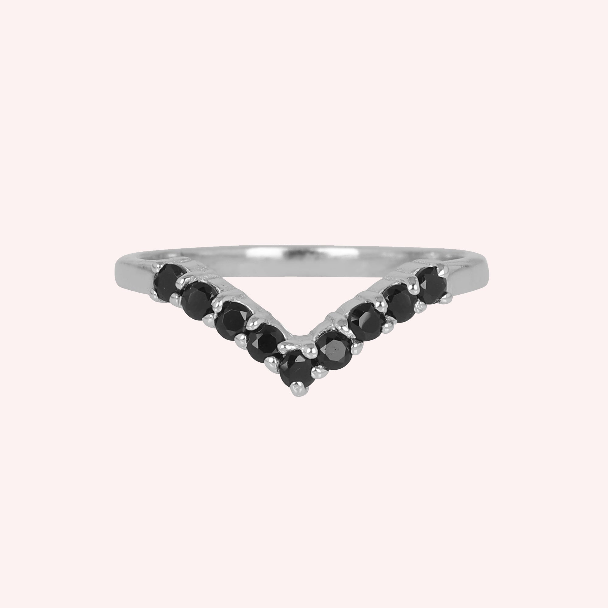 curved stacking ring for women