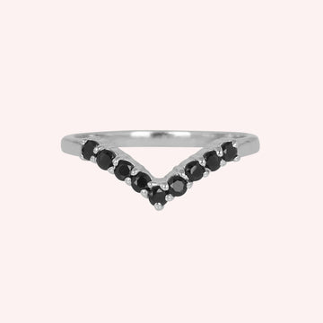 curved stacking ring for women