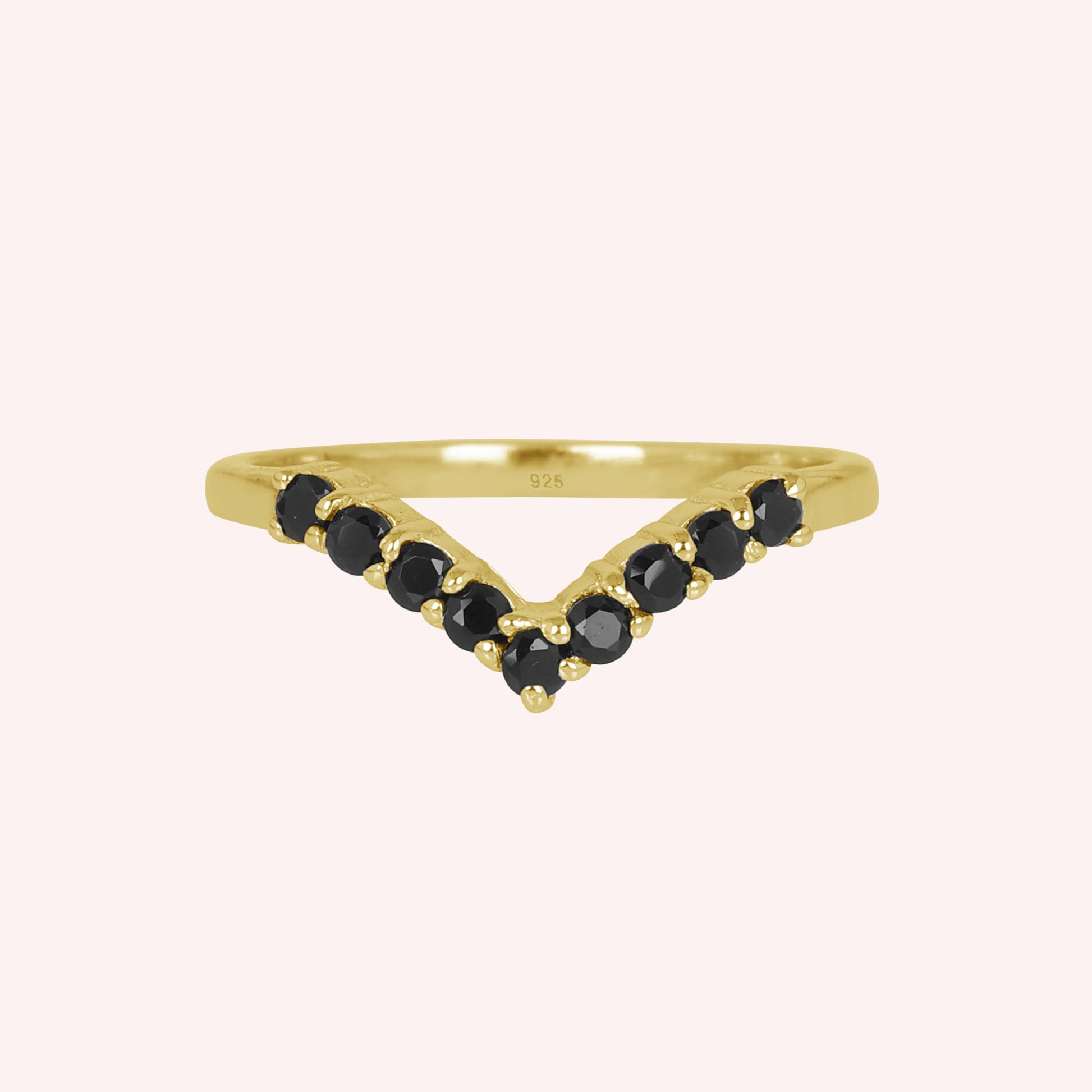 V Minimalist Ring for her 