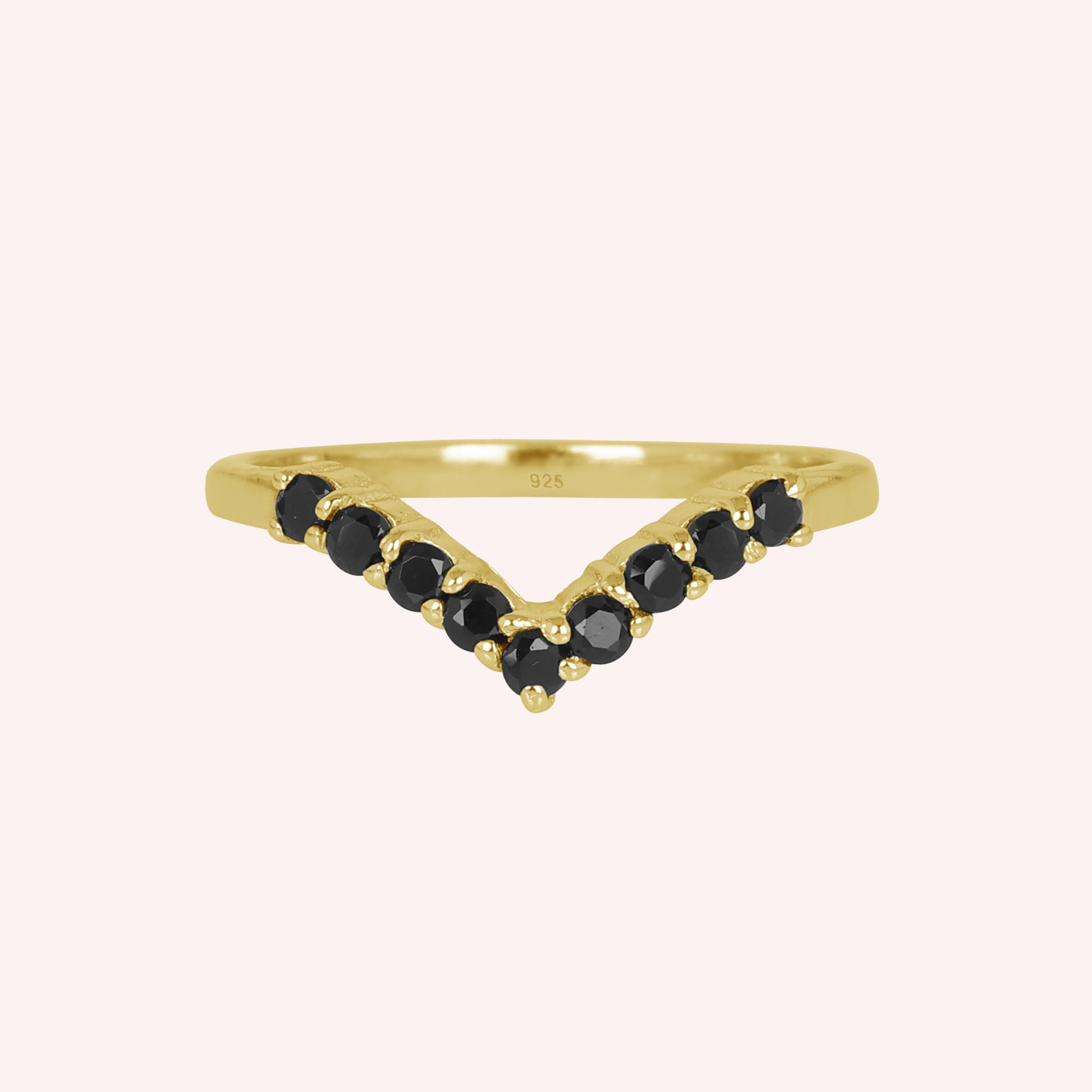 V Minimalist Ring for her 