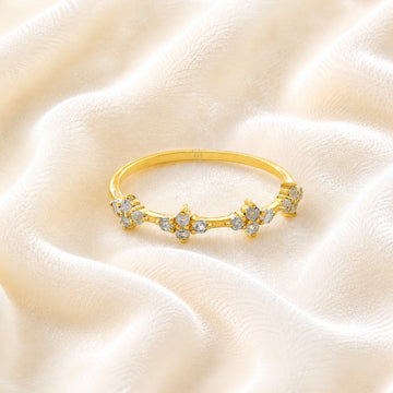 Cluster_ring_gold_plated_silver_band_with_small_clusters_and_labradorite_stones_at_front_angle_on_soft_fabric_background