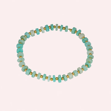 Crystal Bead Bracelet – Amazonite Grace | Tejara