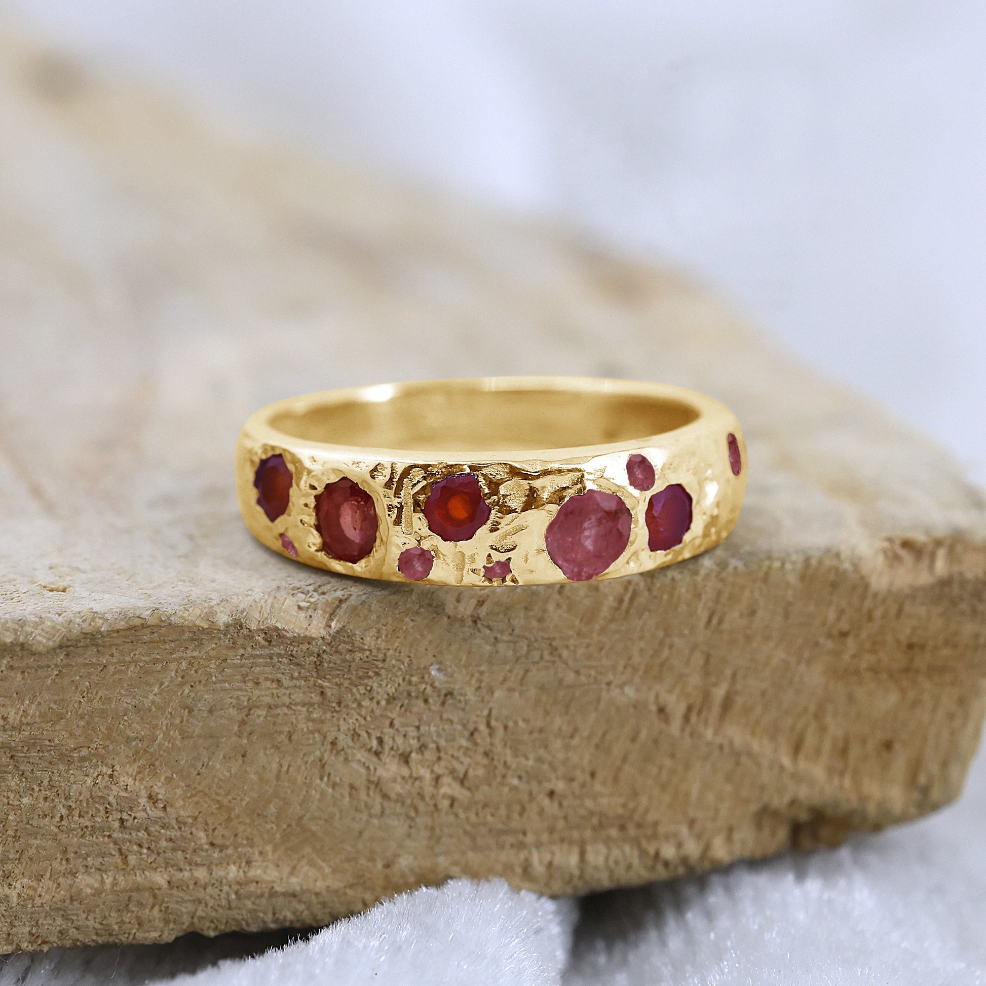 Ruby_stone_ring_in_gold_plated_silver_at_front_angle_featuring_ruby_stones